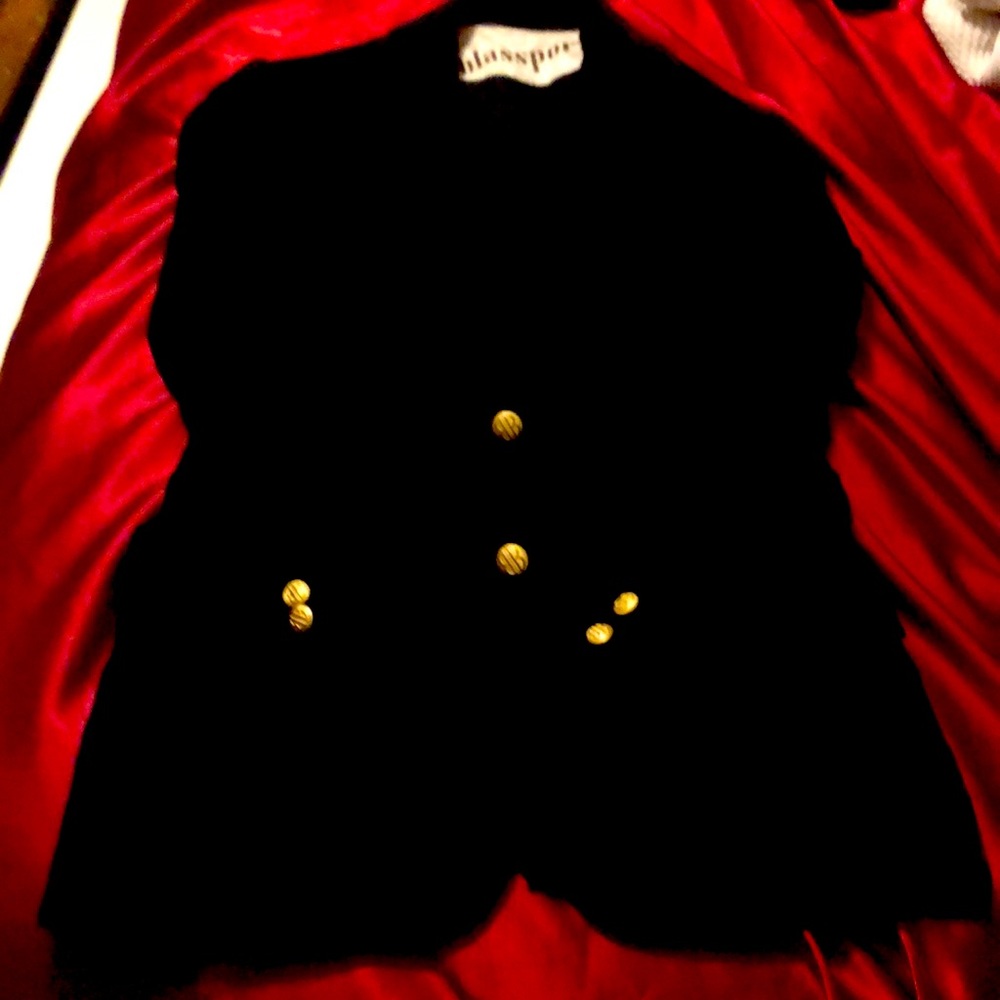 70’s Vintage Black Velvet Blazer